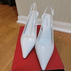 WHITE Maripe shoes, sling back